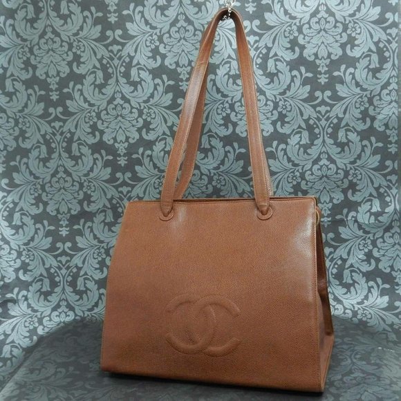 CHANEL Handbags - Chanel Caviar Brown Skin Bag